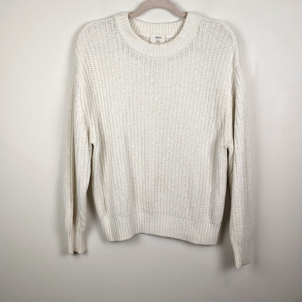 Aritzia Wilfred Sweater Medium Chenille - Picture 3 of 9